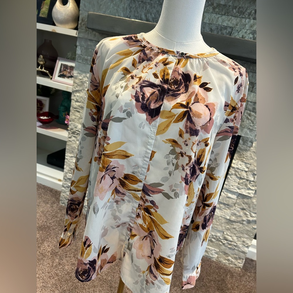 Bass Floral Long Sleeve Blouse